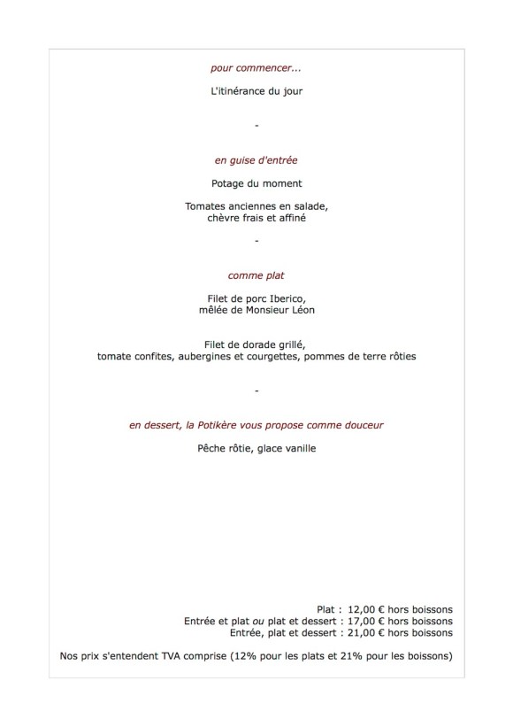 Cette semaine, le midi