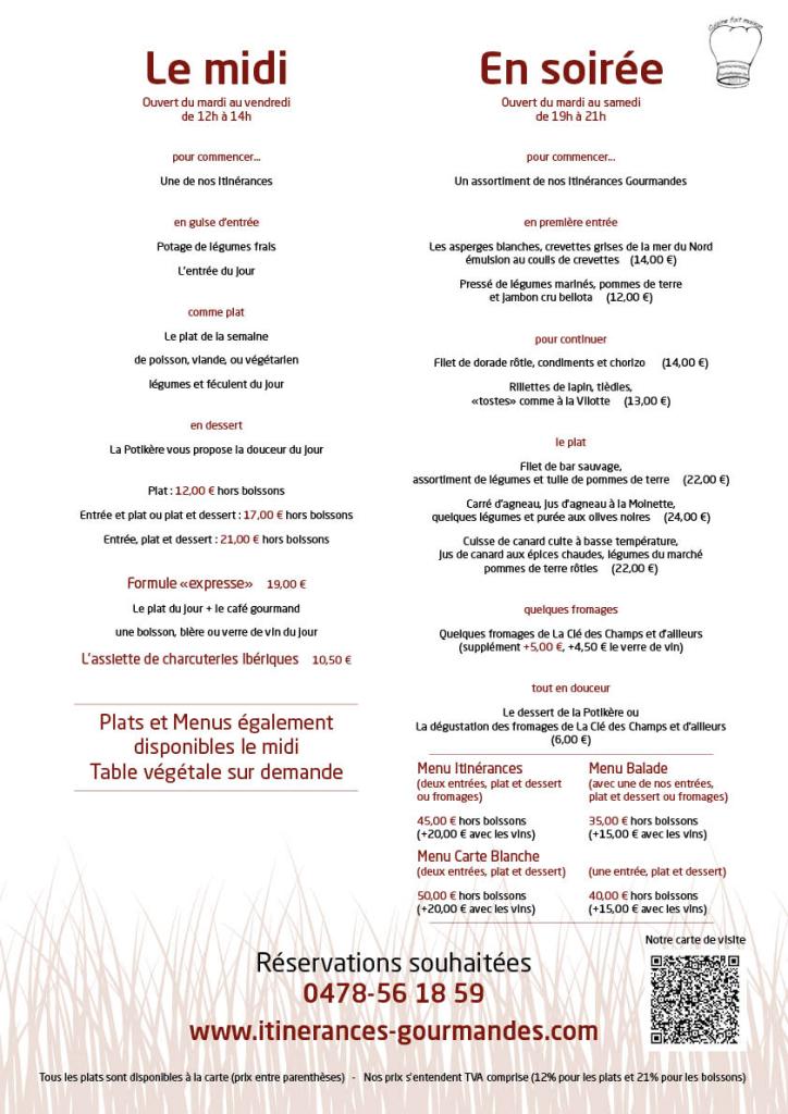 Itinerances Gourmandes-Avril 2014