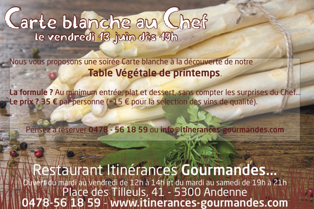 Table végétale juin 2014